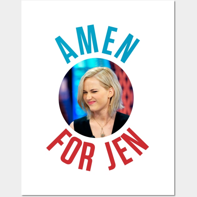 Amen For Jen - Jennifer Lawrence Wall Art by ursoleite